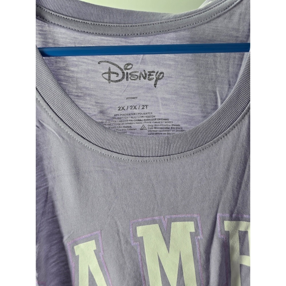 Disney Bambi and Friends Purple Graphic T-Shirt Womens Plus Size 2X New - Picture 7 of 9